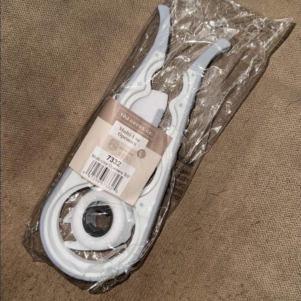 NIP White Multi-Use Jar/ Bottle Opener
